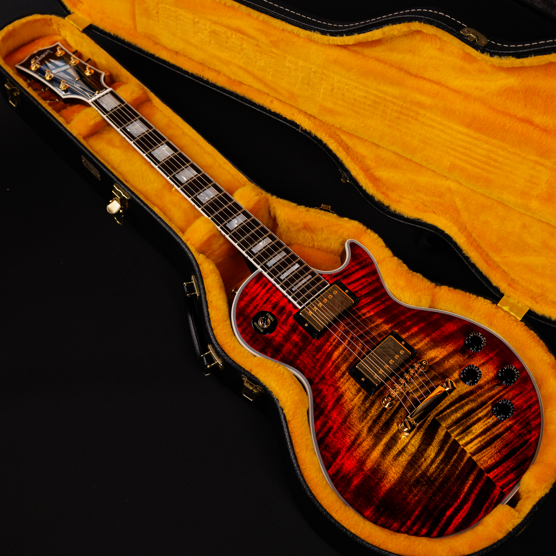 Gibson Custom Shop Les Paul Axcess Custom Figured Top w/ Ebony Fingerboard Gloss Bengal Burst