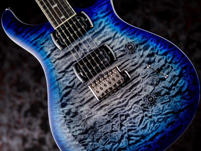 PRS SE Custom 24 Quilt Package Charcoal Blue Burst