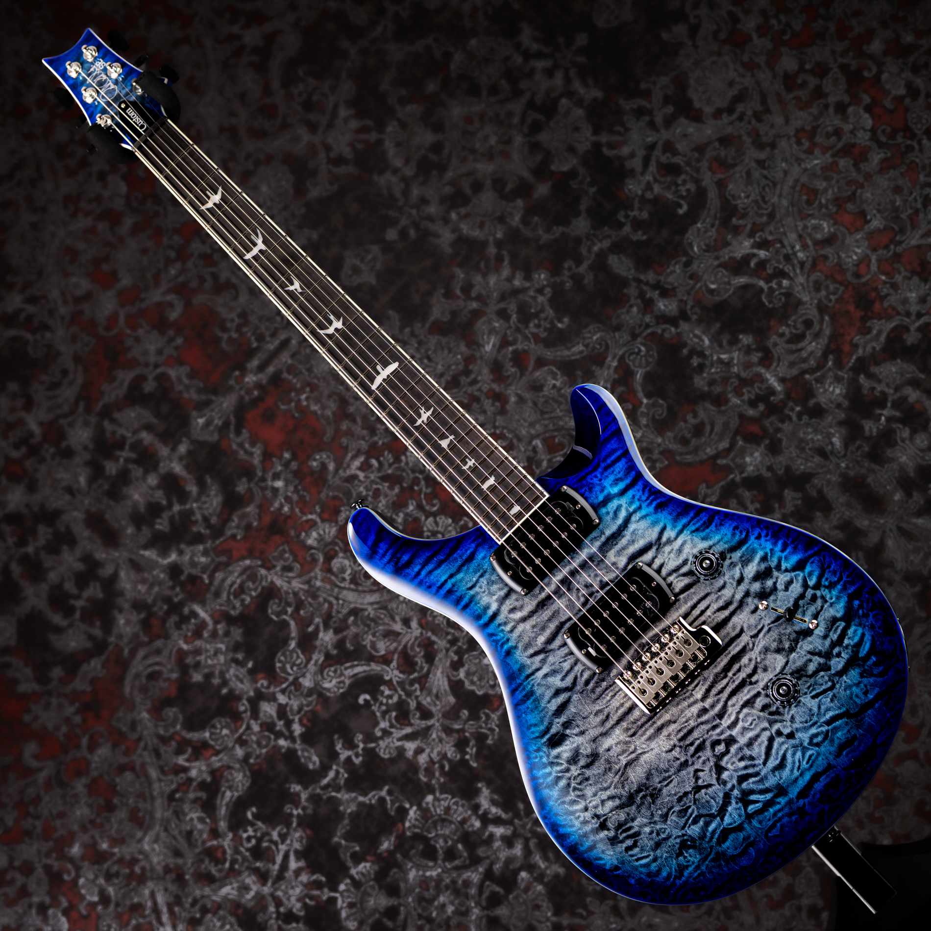 PRS SE Custom 24 Quilt Package Charcoal Blue Burst