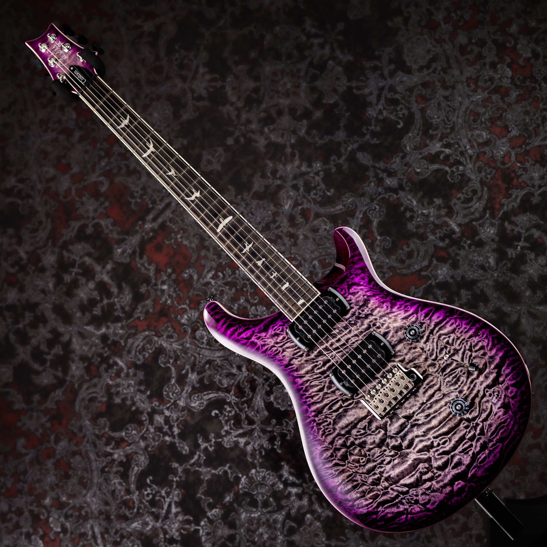 Paul Reed Smith(PRS) SE Custom 24 Quilt Package Charcoal Purple Burst