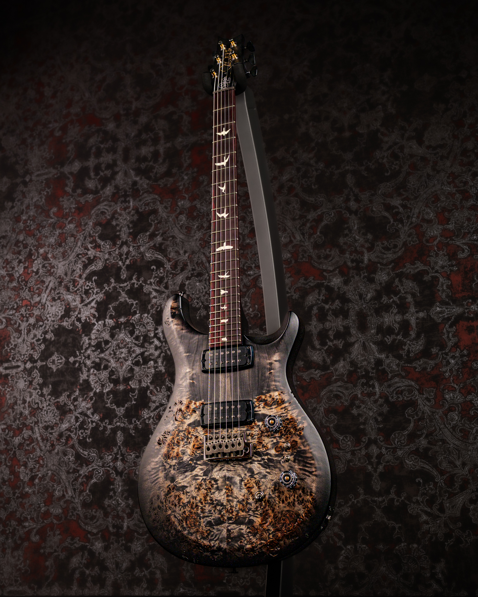 Paul Reed Smith(PRS) 2026 S2 Custom 24-08 Poplar Burl Limited Edition Charcoal Burst
