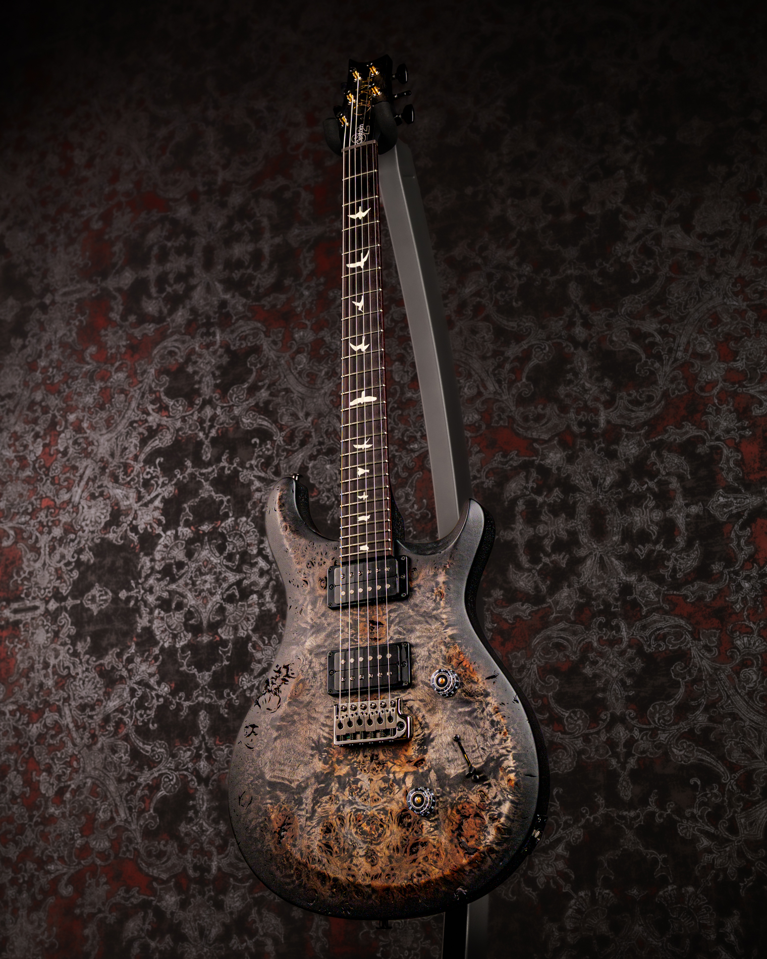 Paul Reed Smith(PRS) 2026 S2 Custom 24 Poplar Burl Limited Edition Charcoal Burst