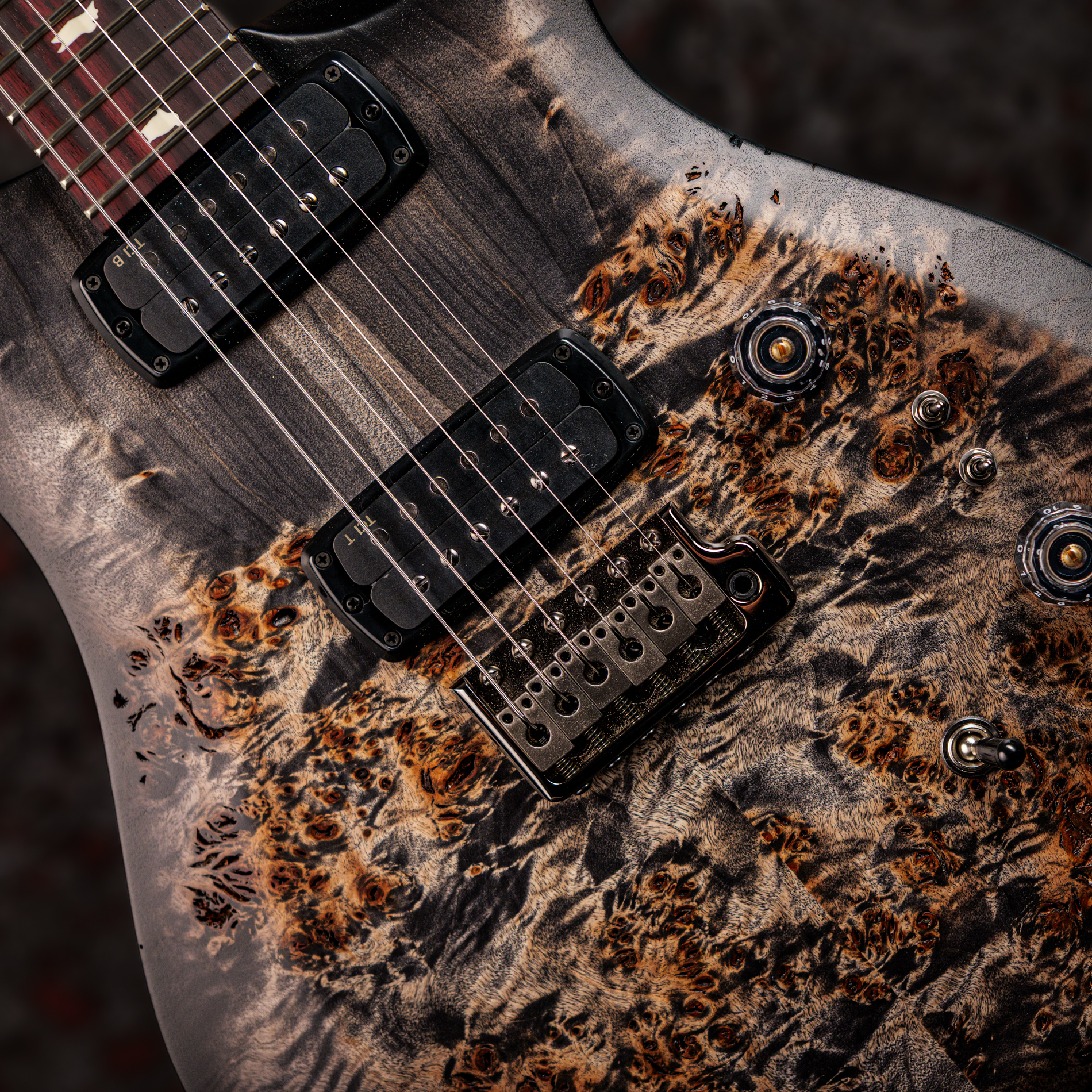 Paul Reed Smith(PRS) 2026 S2 Custom 24-08 Poplar Burl Limited Edition Charcoal Burst