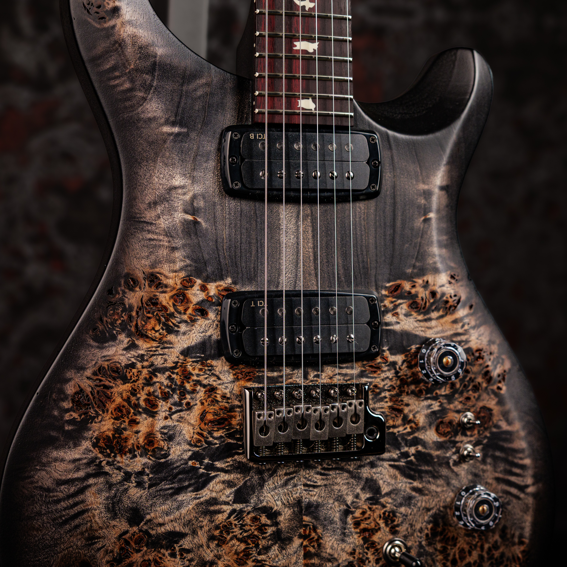 Paul Reed Smith(PRS) 2026 S2 Custom 24-08 Poplar Burl Limited Edition Charcoal Burst